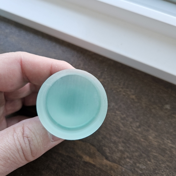 Fenton Sea Mist Green Decanter With Stopper Hand Painted Signed Rare Vtg - Picture 10 of 14